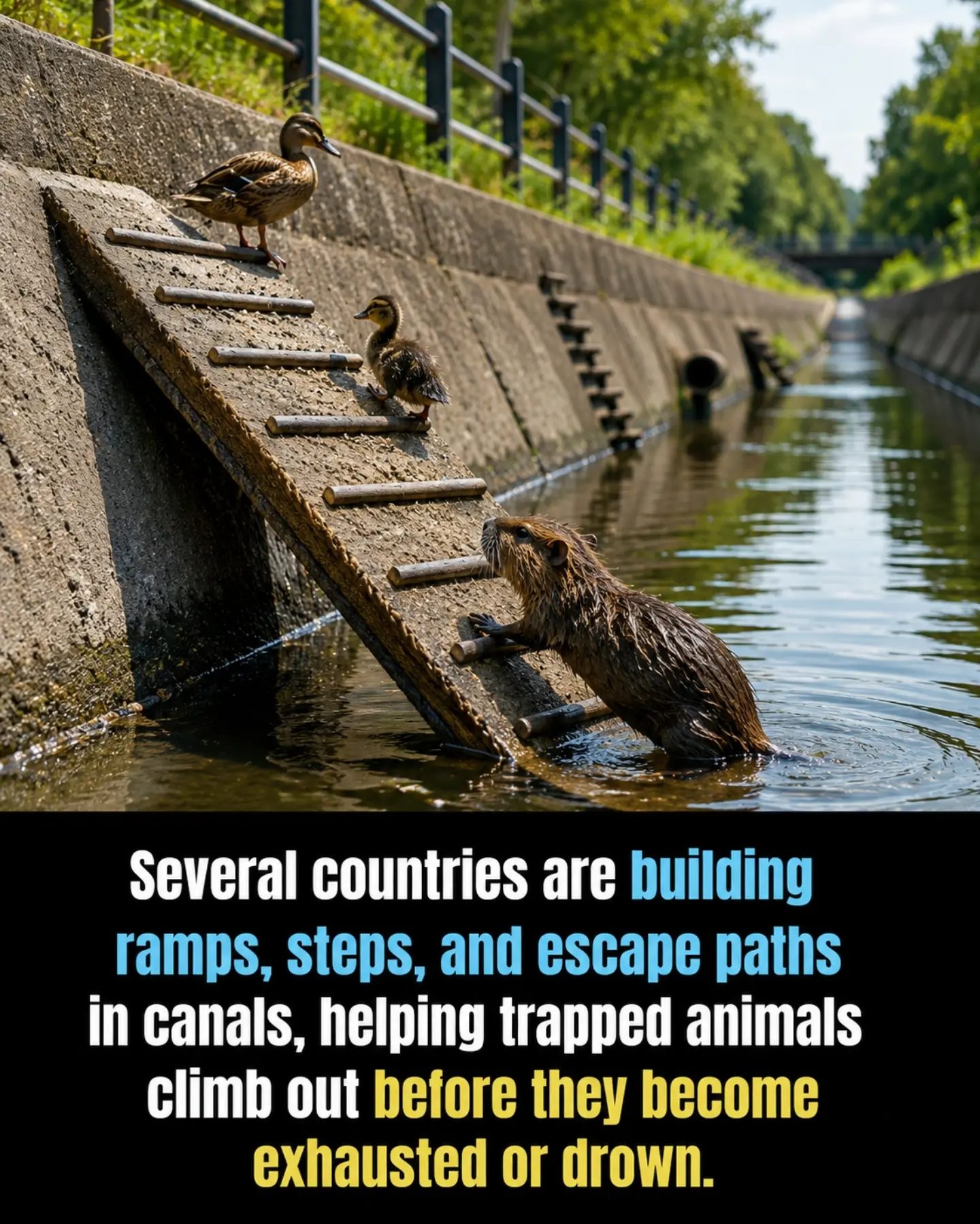 Innovative Canal Designs: Saving Wildlife with Escape Ramps