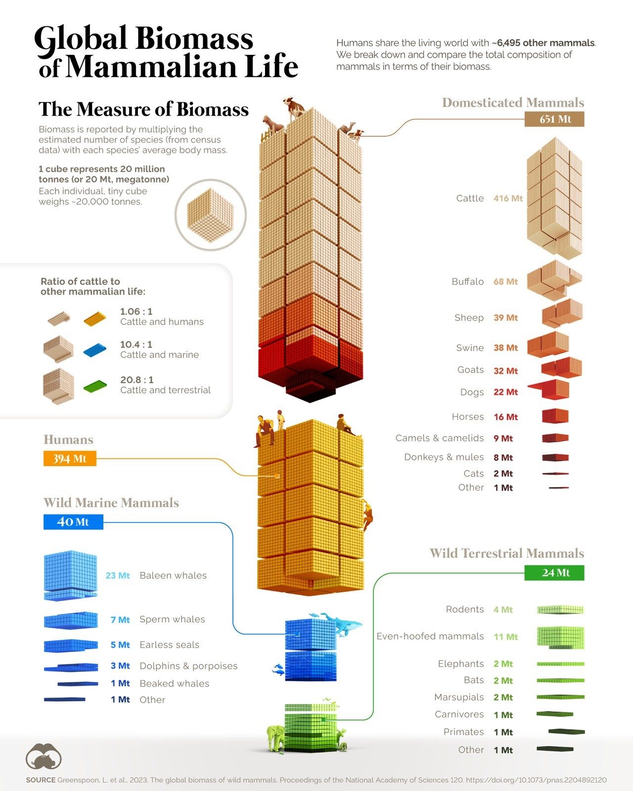 The Global Mammal Biomass By The Numbers