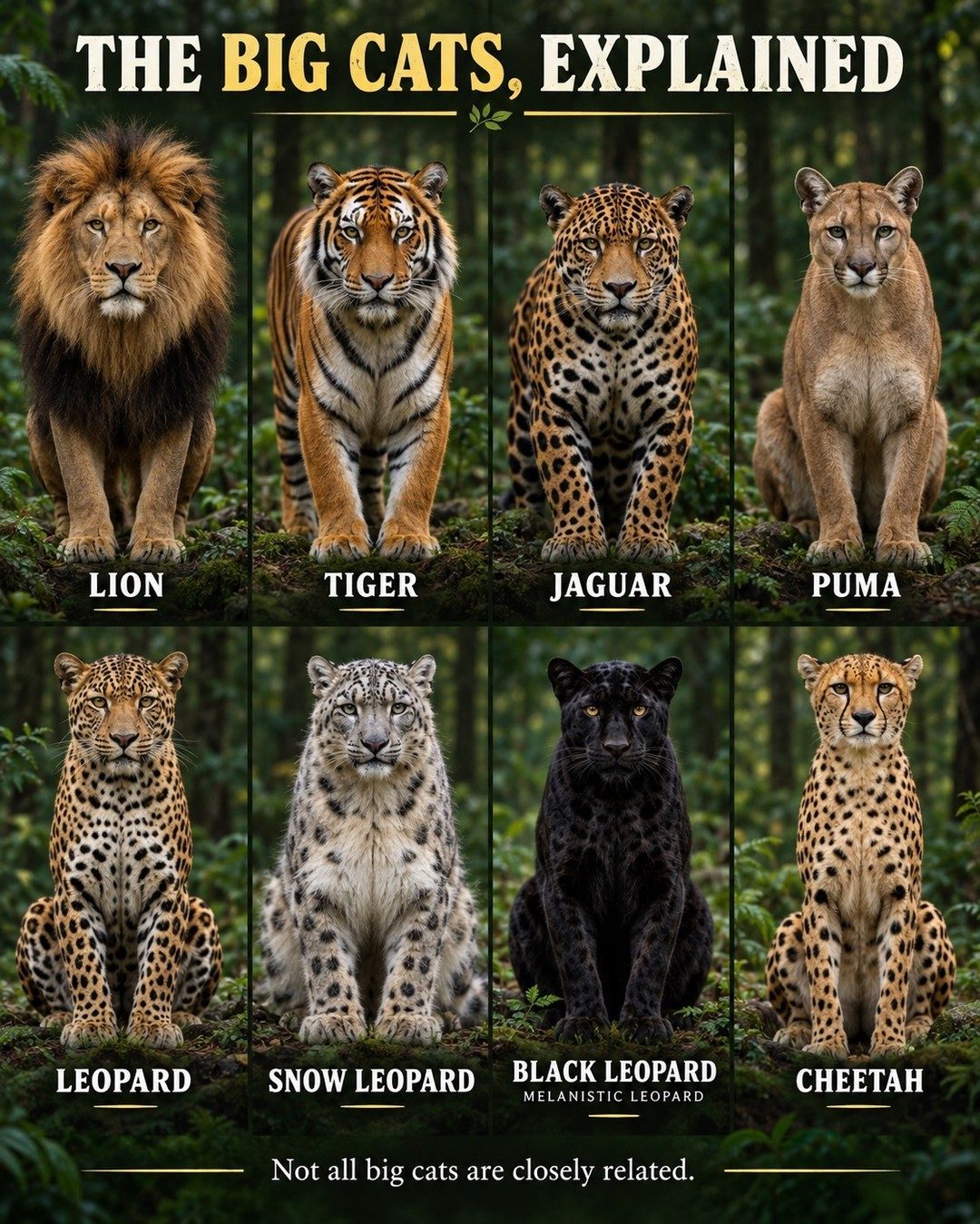 Big Cat Identification: Species and Differences