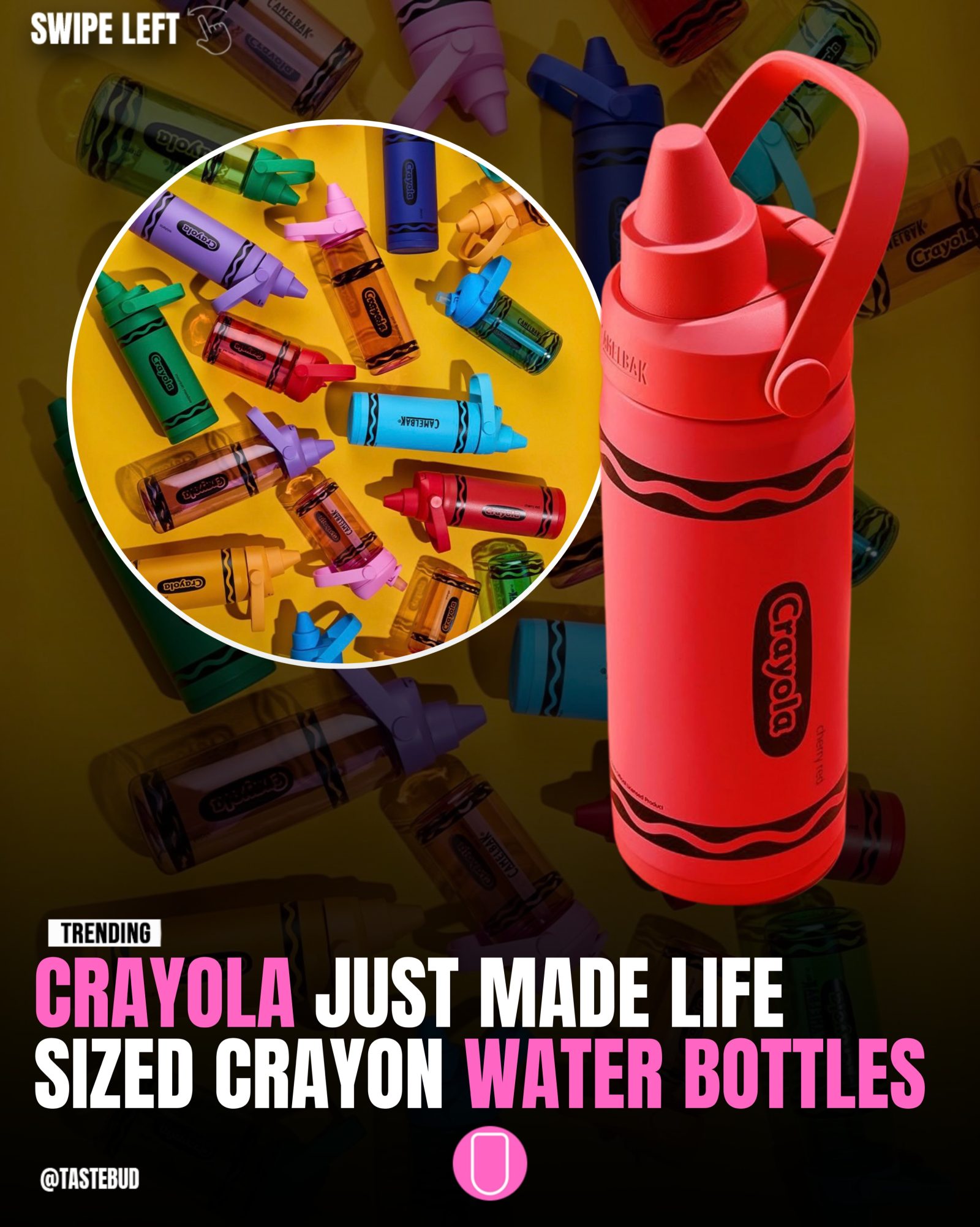 Bold Crayola x CamelBak Bottles Bring Nostalgia to Hydration