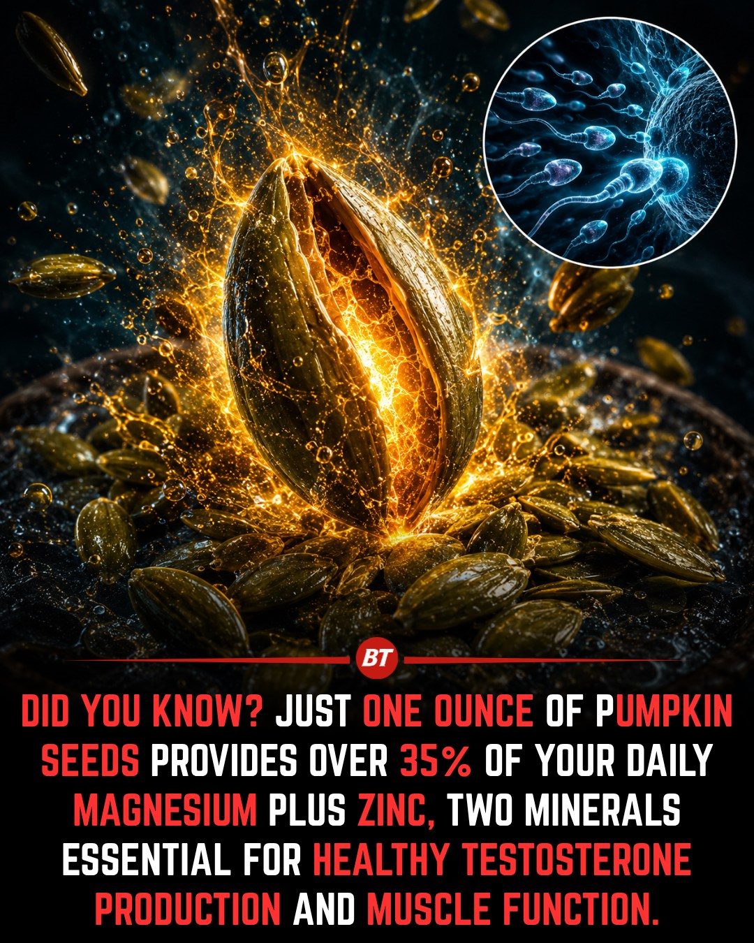 Pumpkin Seeds: Muscle & Hormone Support with Magnesium and Zinc