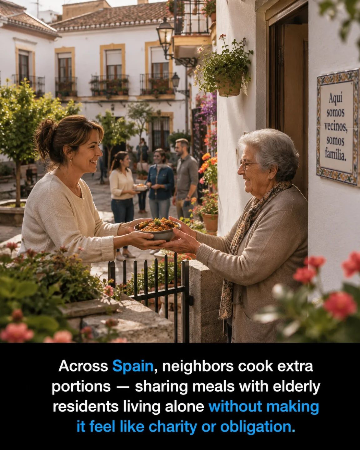 Spain's Neighbors Combat Elderly Isolation with Meal-Sharing