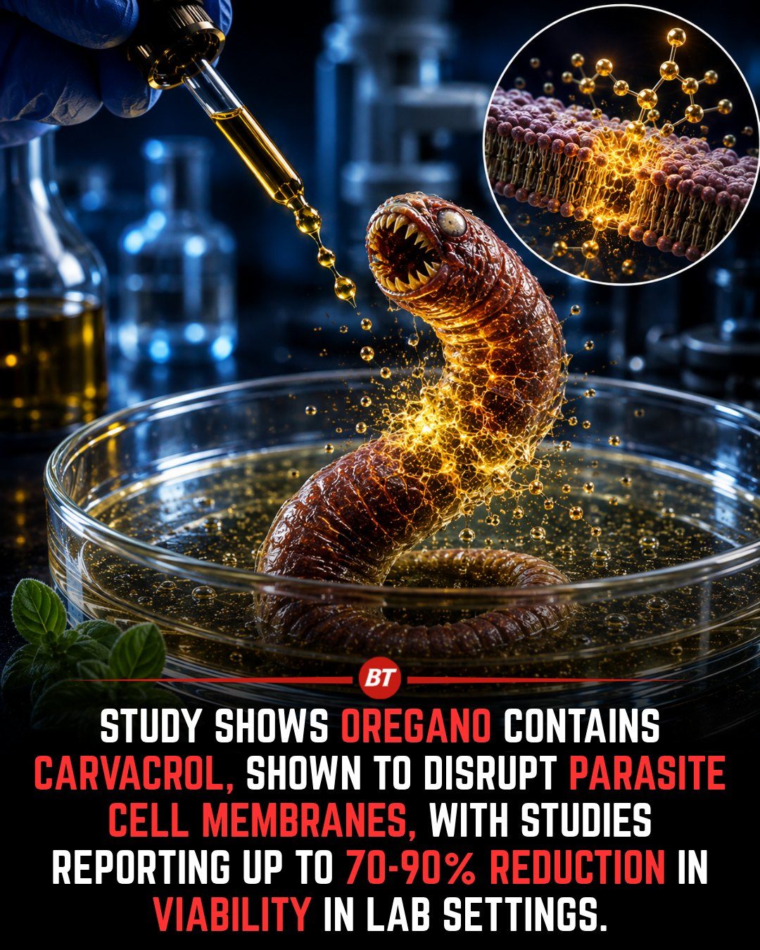 Oregano's Carvacrol: Natural Parasite Fighter