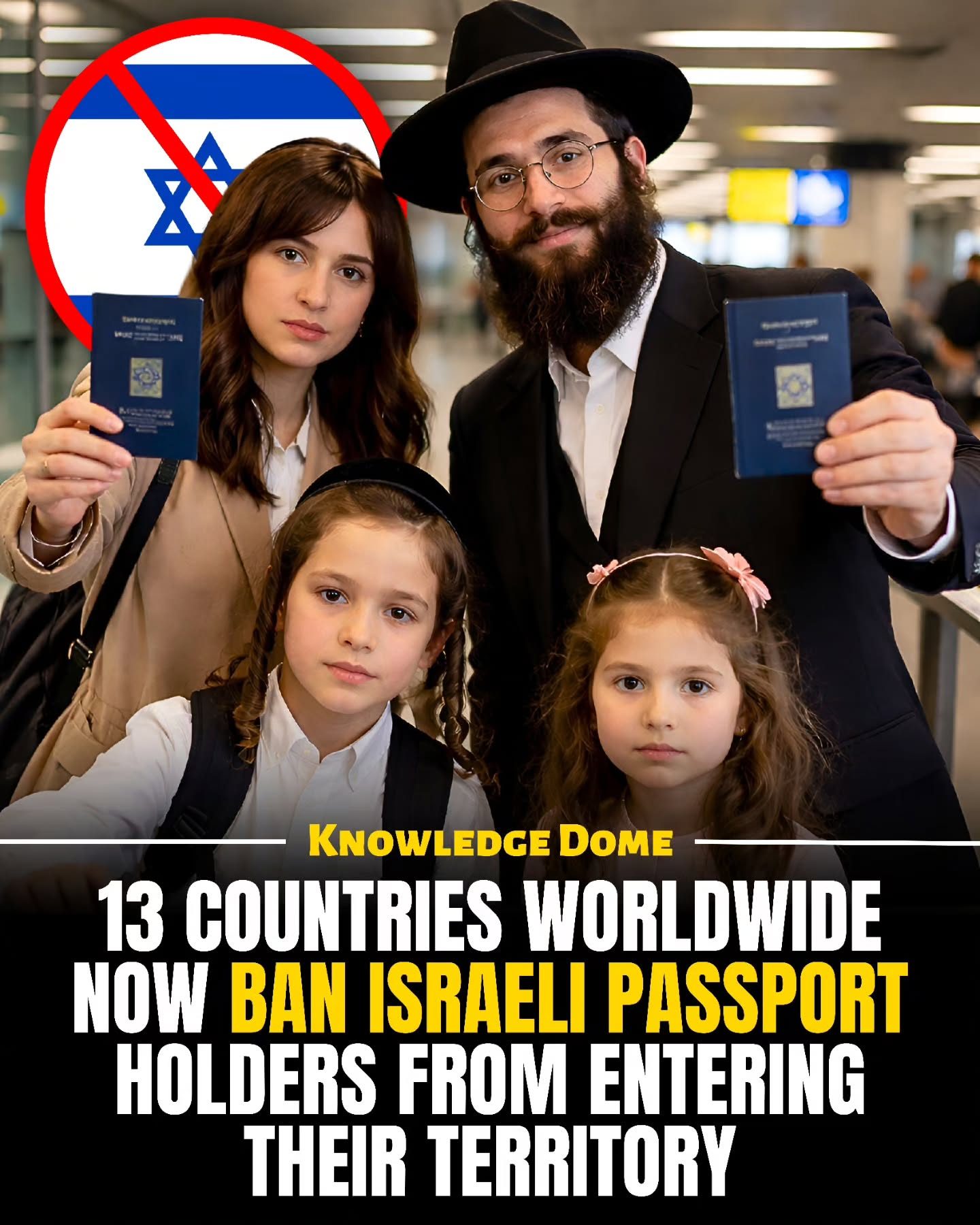 Israeli Passport Holders Face 13 Countries' Entry Bans