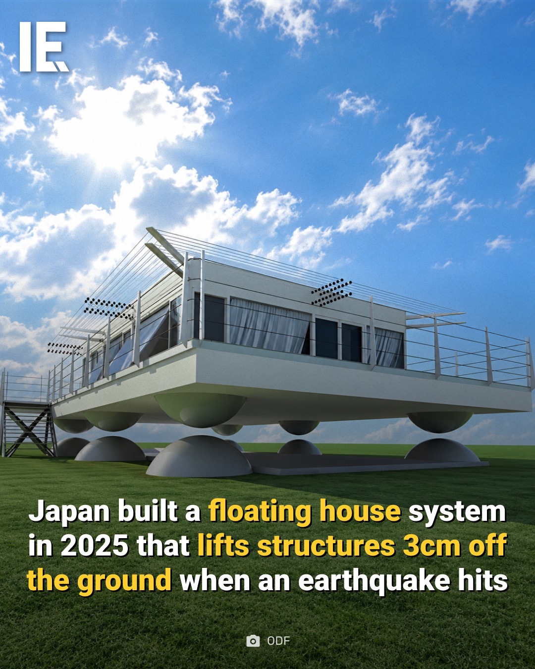 Japan's Floating Earthquake-Resistant House Design