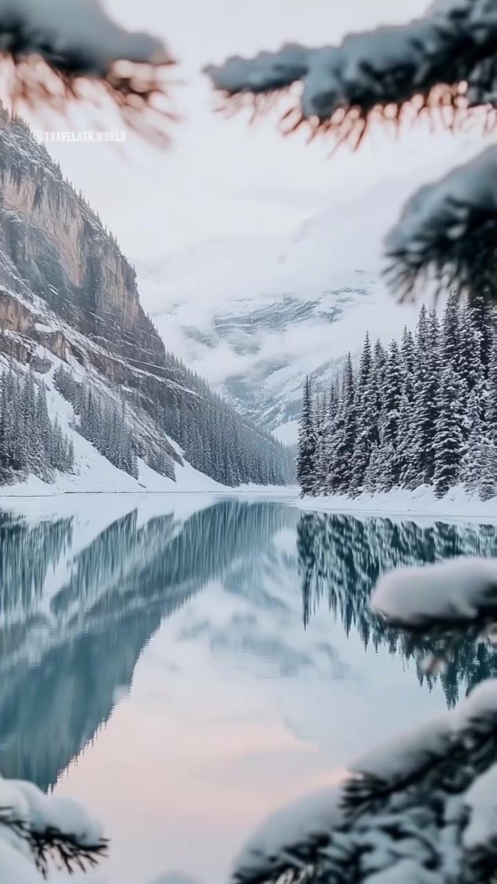 Scenic Train Journey Through Majestic Mountains