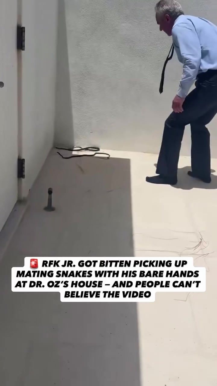 RFK Jr. Bites, Brazenly Picks Up Live Snakes at Dr. Oz's Home