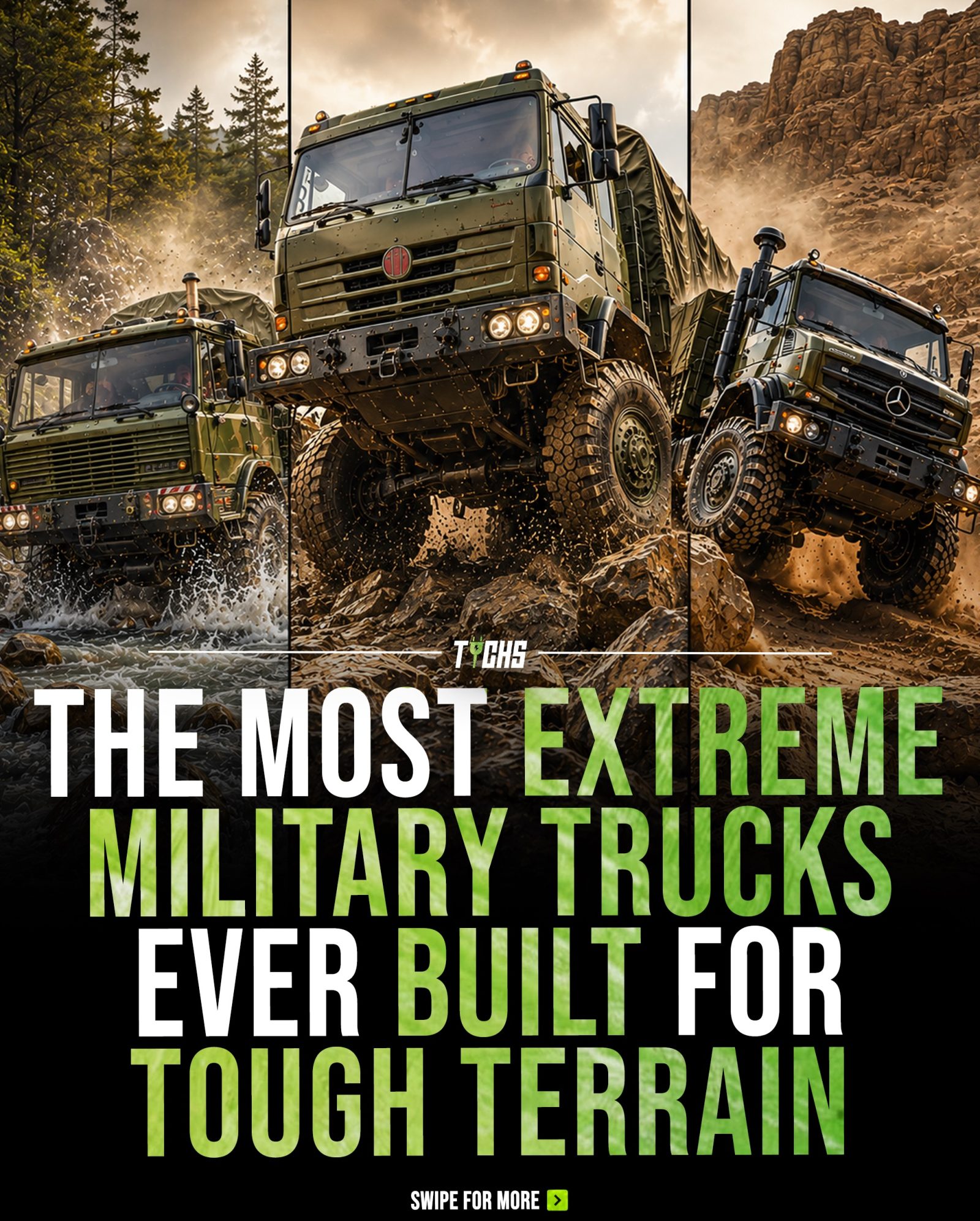 Extreme Military Trucks: Built for Harshest Terrain