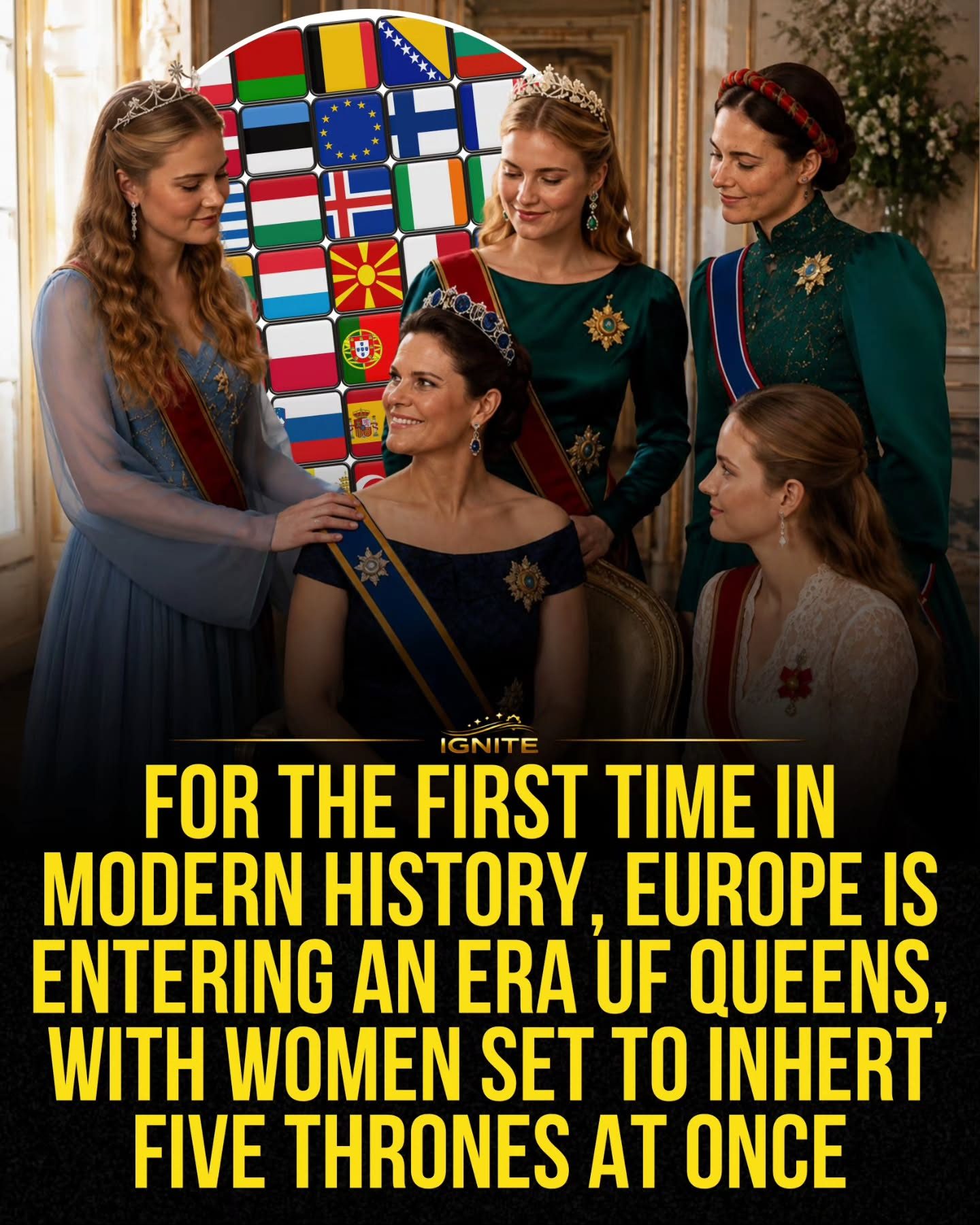 Historic Shift: Five European Thrones Set to be Inherited by Women