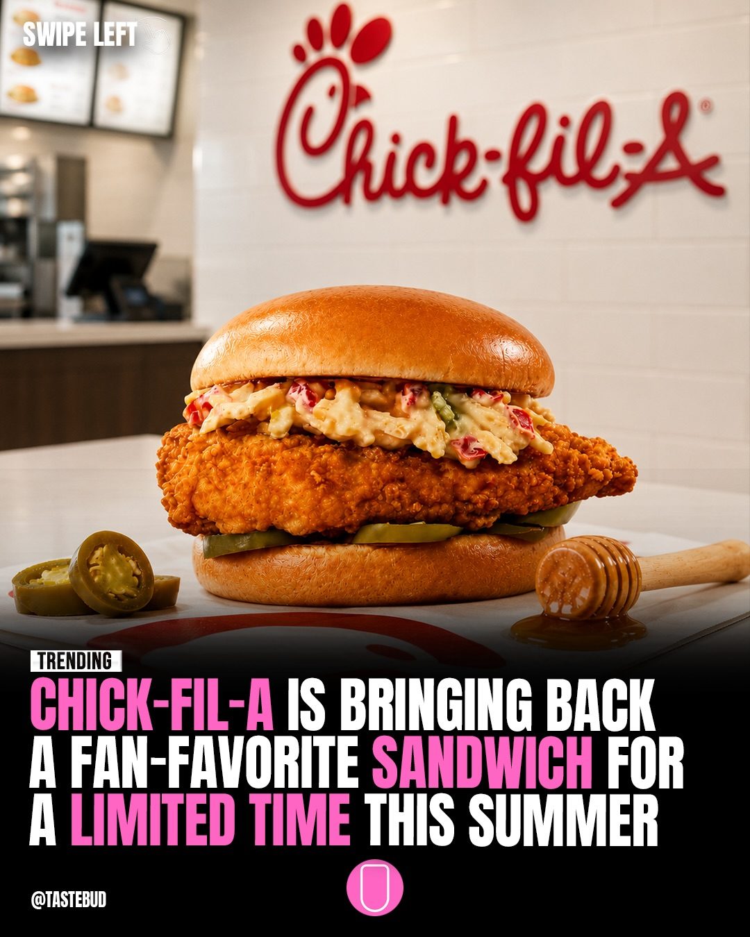 Chick-fil-A Brings Back Honey Pepper Pimento Chicken Sandwich