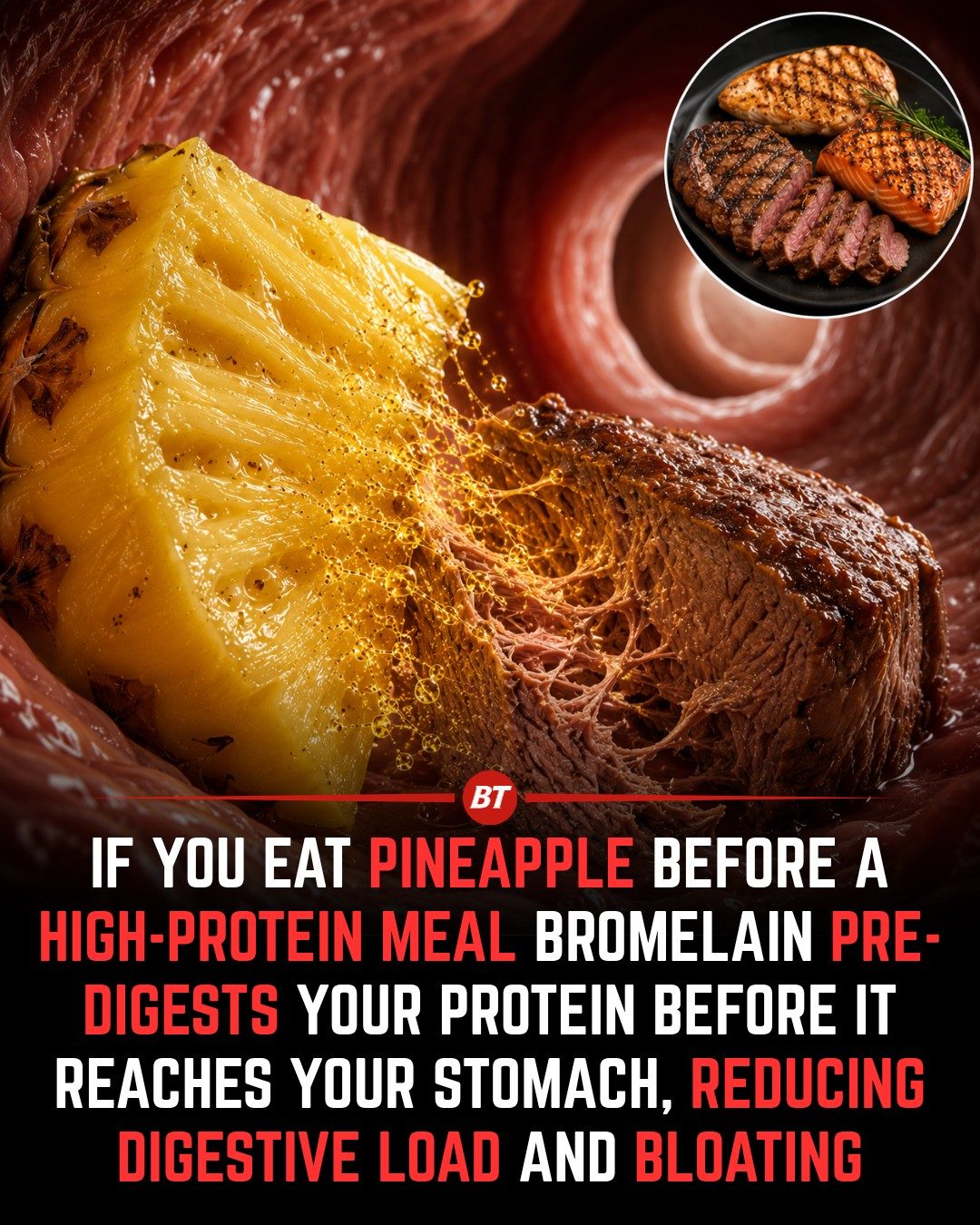 Pineapple's Bromelain: Boosting Protein Digestion