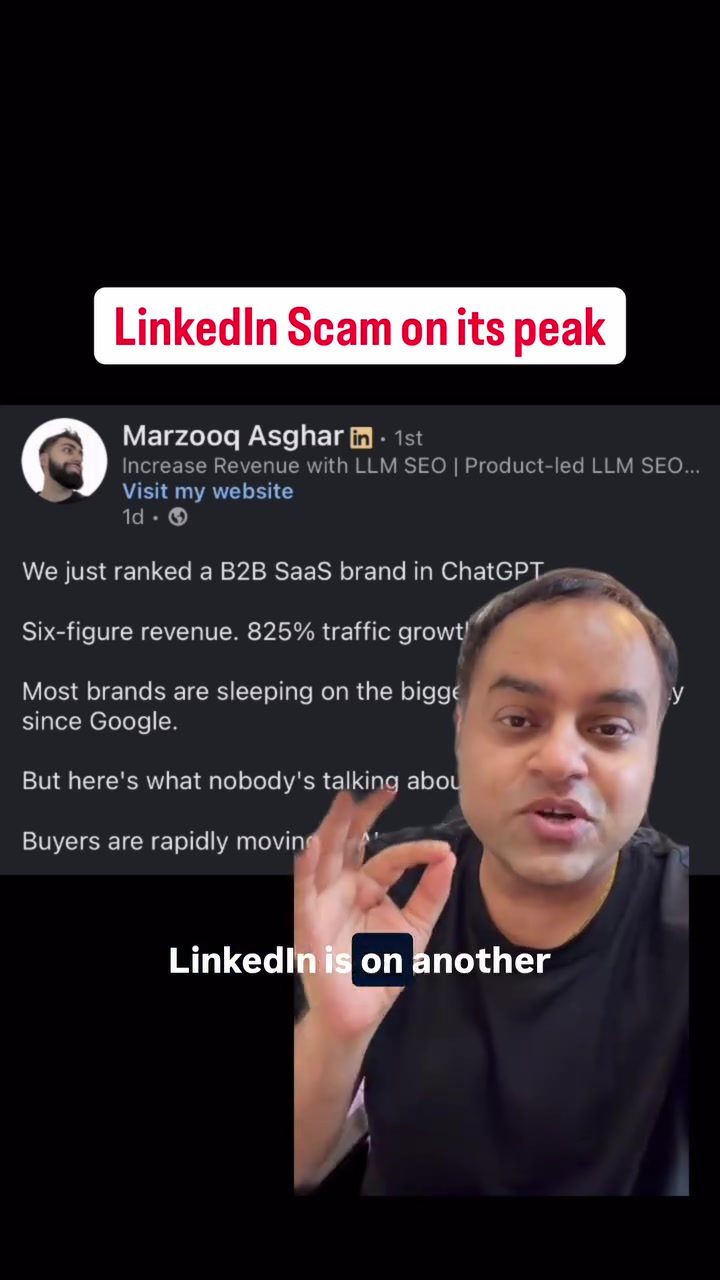 Uncovering LinkedIn SEO Scams: ChatGPT and B2B SaaS Brand Myths