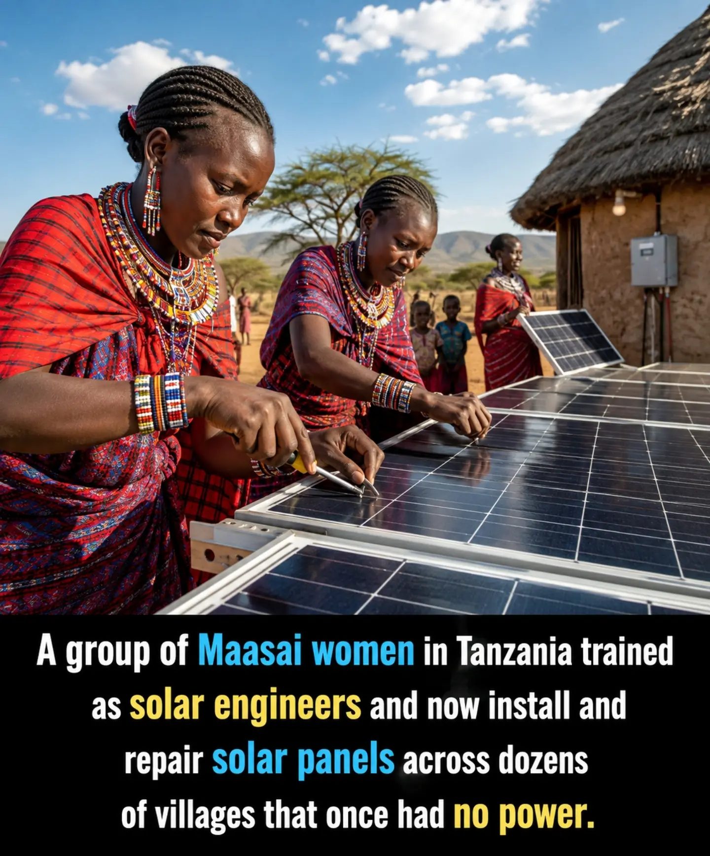 Maasai Women Bring Light to Tanzania with Solar Panel Skills
