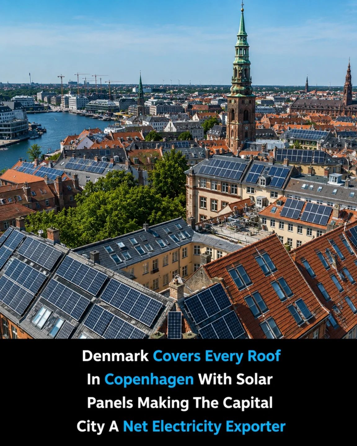 Copenhagen's Solar Roof Revolution: Aiming for Net Electricity Export