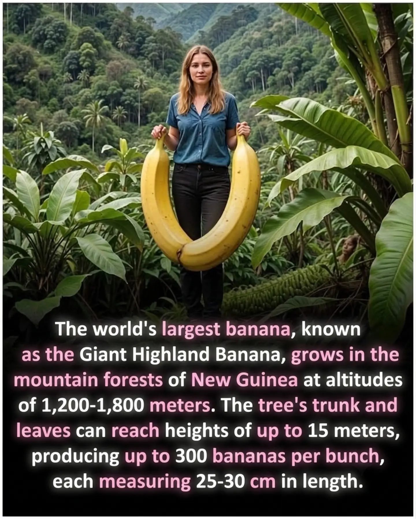 The Giant Highland Banana: World's Largest Banana Thrives in New Guinea