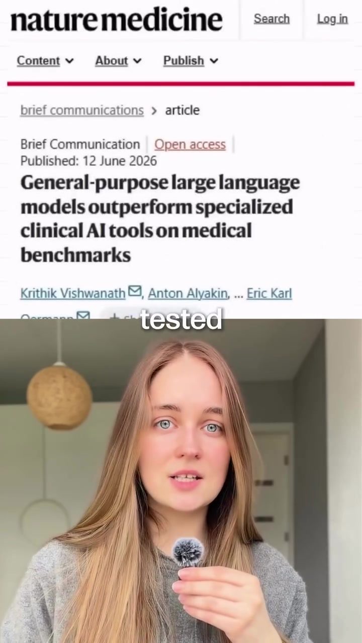 NYU Study: General AI Outperforms Specialized Medical AI Tools