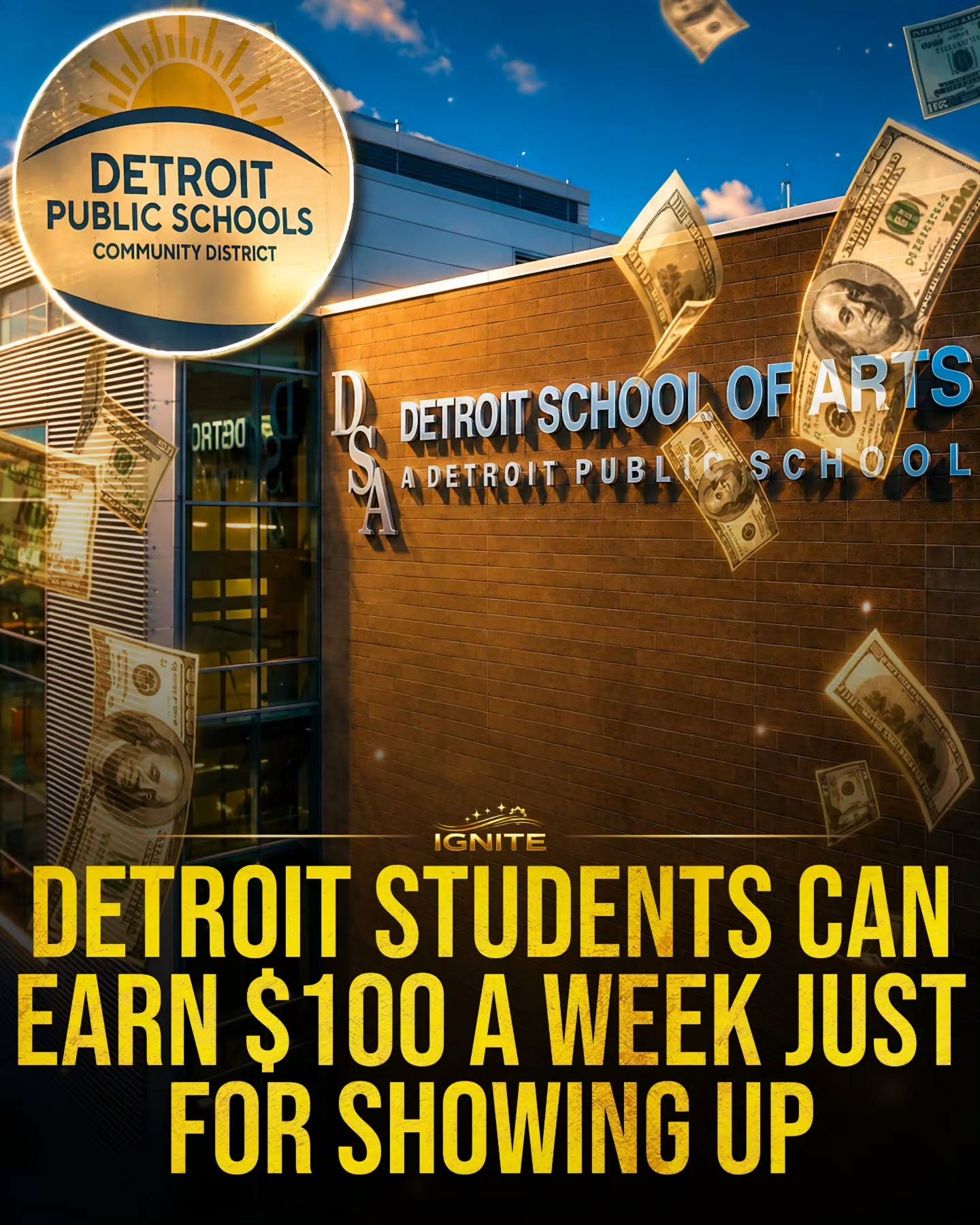 Earn Money for Showing Up: Detroit's $100/Week School Attendance