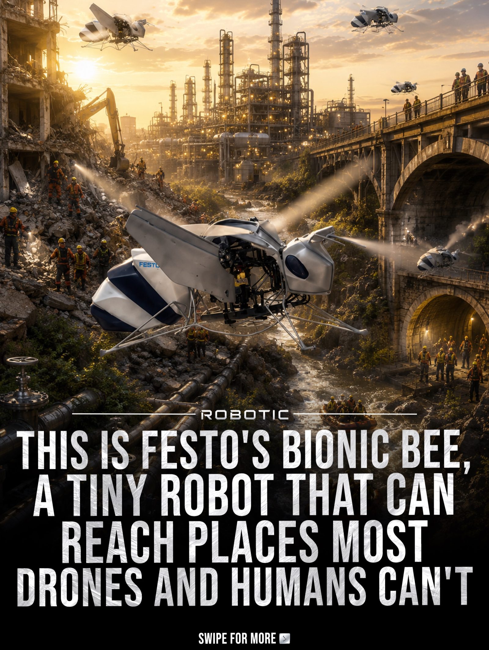 Festo's Bionic Bee: Autonomous Drone for Tough Spaces