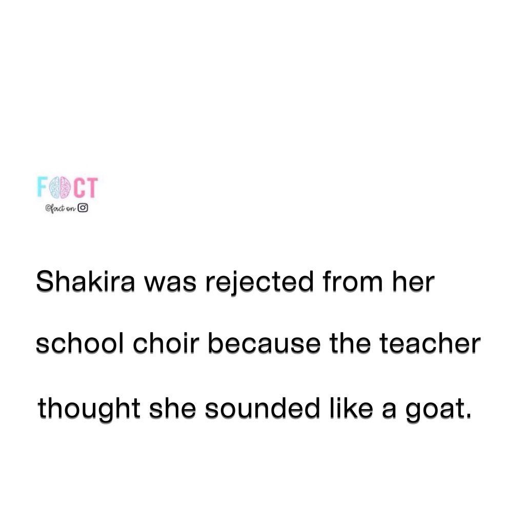 Shakira's Surprising Rejection from School Choir