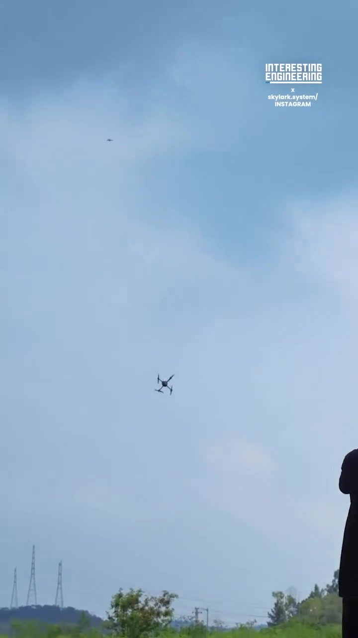 Skylark AI's Portable Drone Interceptor: Kinetic Defense