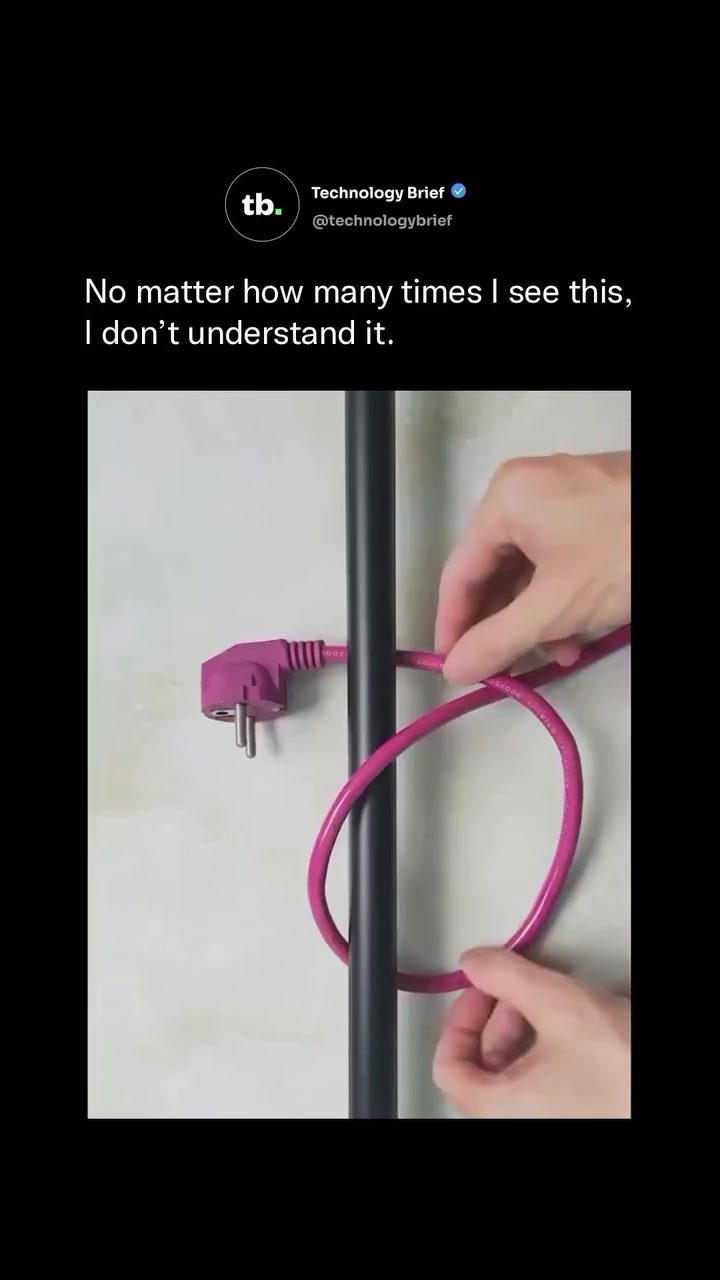 Why Power Cords Make Perfect Optical Illusions