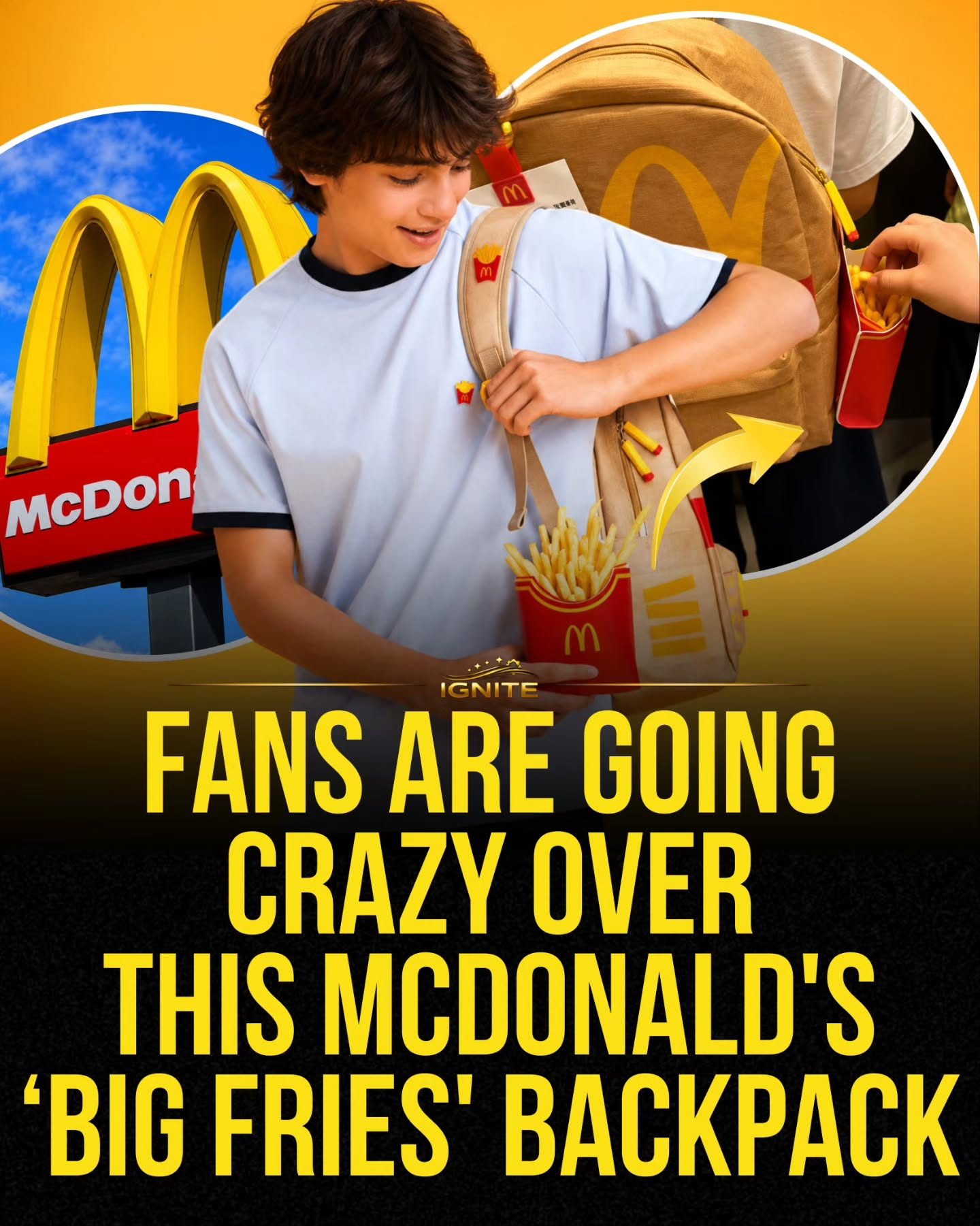 McDonald's 'Big Fries' Backpack: A Fun Back To School Fashion Trend