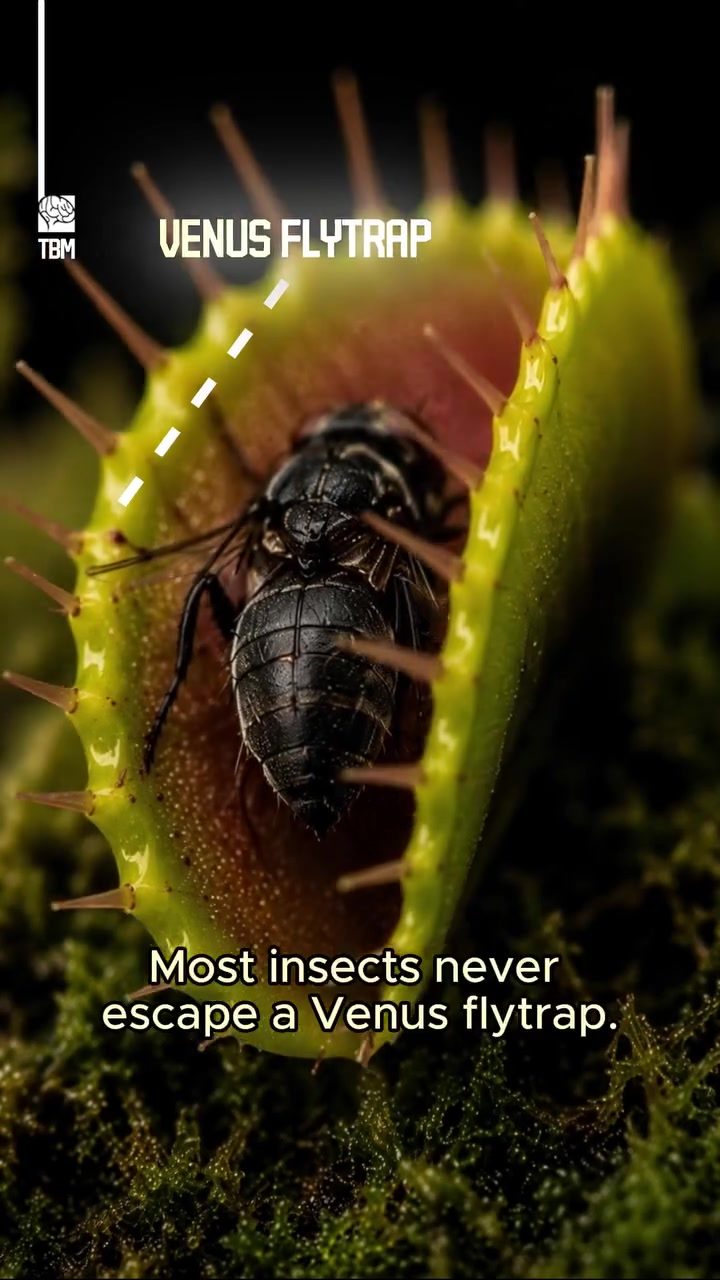 Venus Flytrap: Can Wasps Escape the Carnivorous Plant?