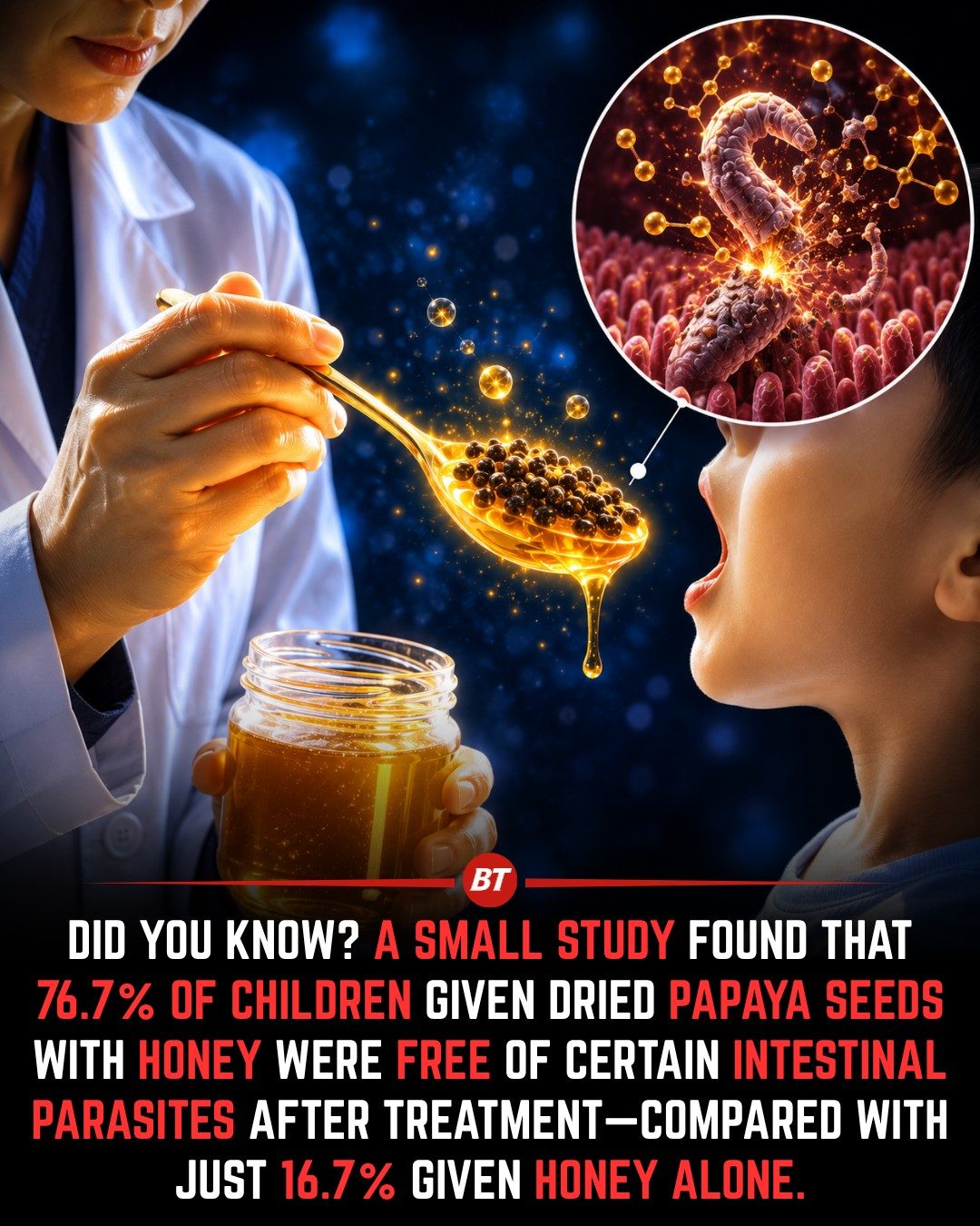 Papaya Seeds with Honey: Effective Natural Parasite Treatment