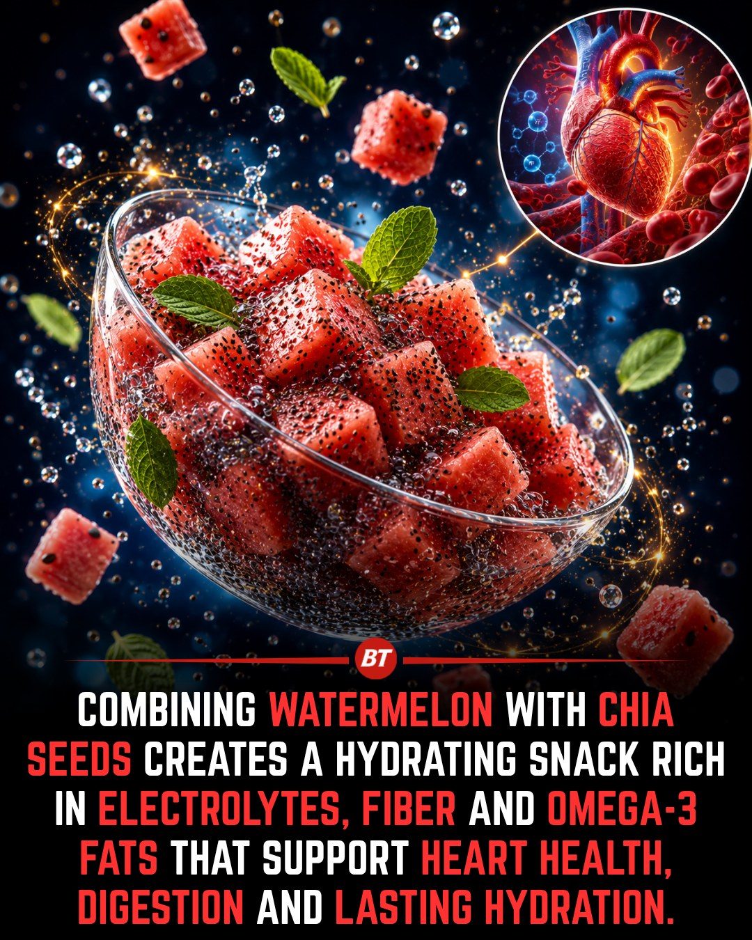 Hydrating Snack: Watermelon and Chia Seed Benefits