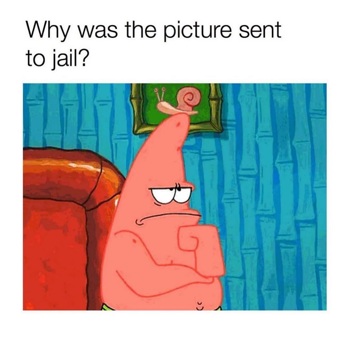 Why Patrick Star Was Sent to Jail in This Spongebob Meme