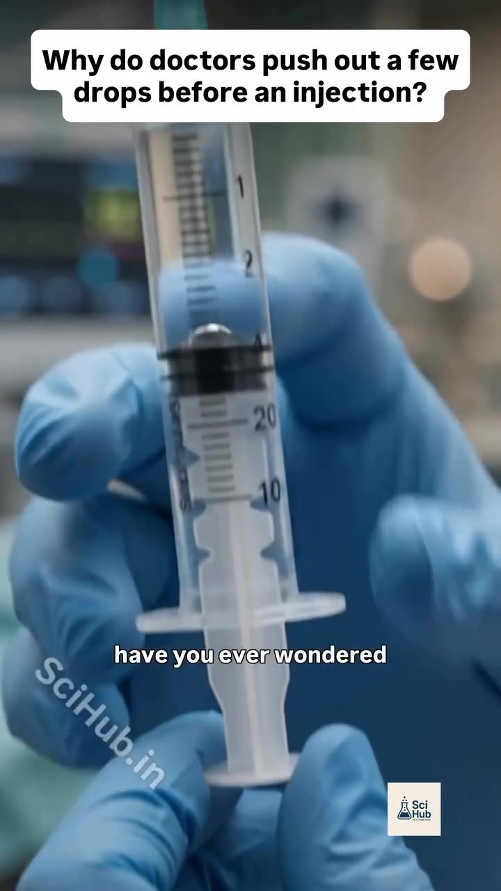 Why Doctors Expel Drops from a Syringe Before Injections