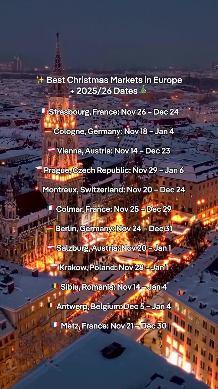 Europe's Top Christmas Markets for 2025-26