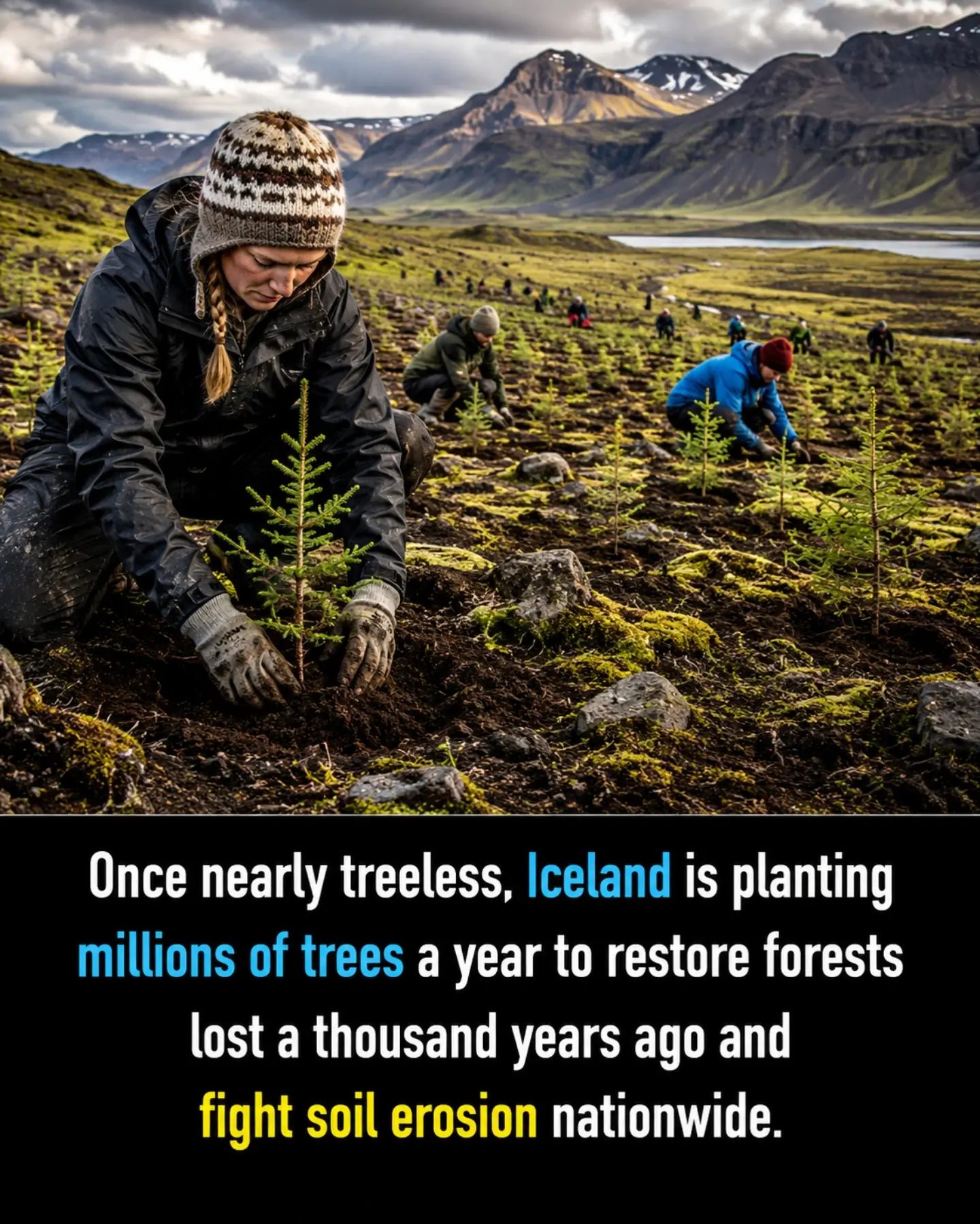 Iceland's Green Revival: Planting Millions of Trees to Restore Lost Forests