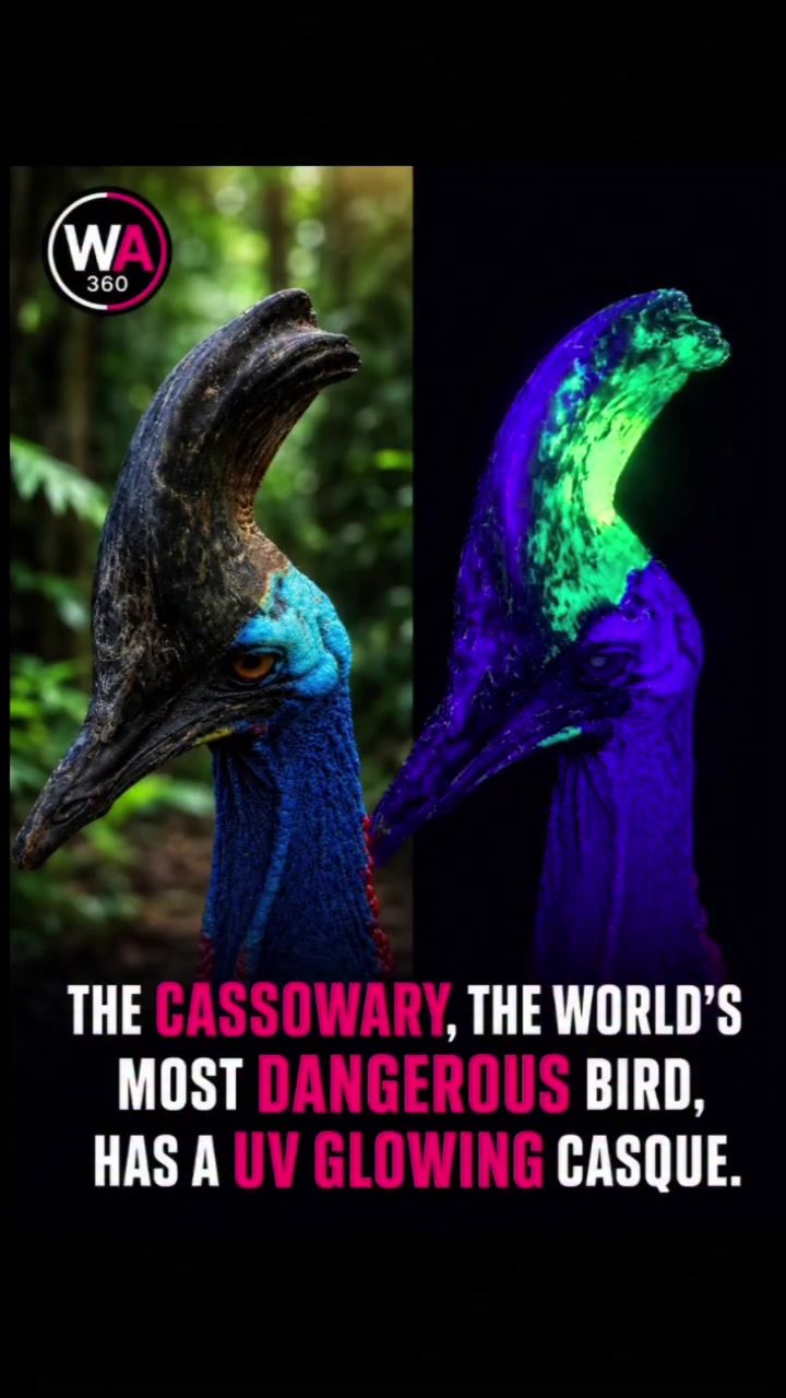Discover the Secret Glow of the World's Most Dangerous Bird