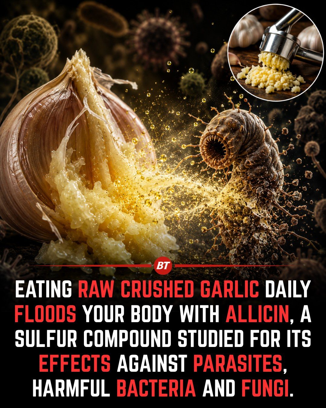 Garlic's Allicin: Powerful Benefits of Raw, Crushed Garlic
