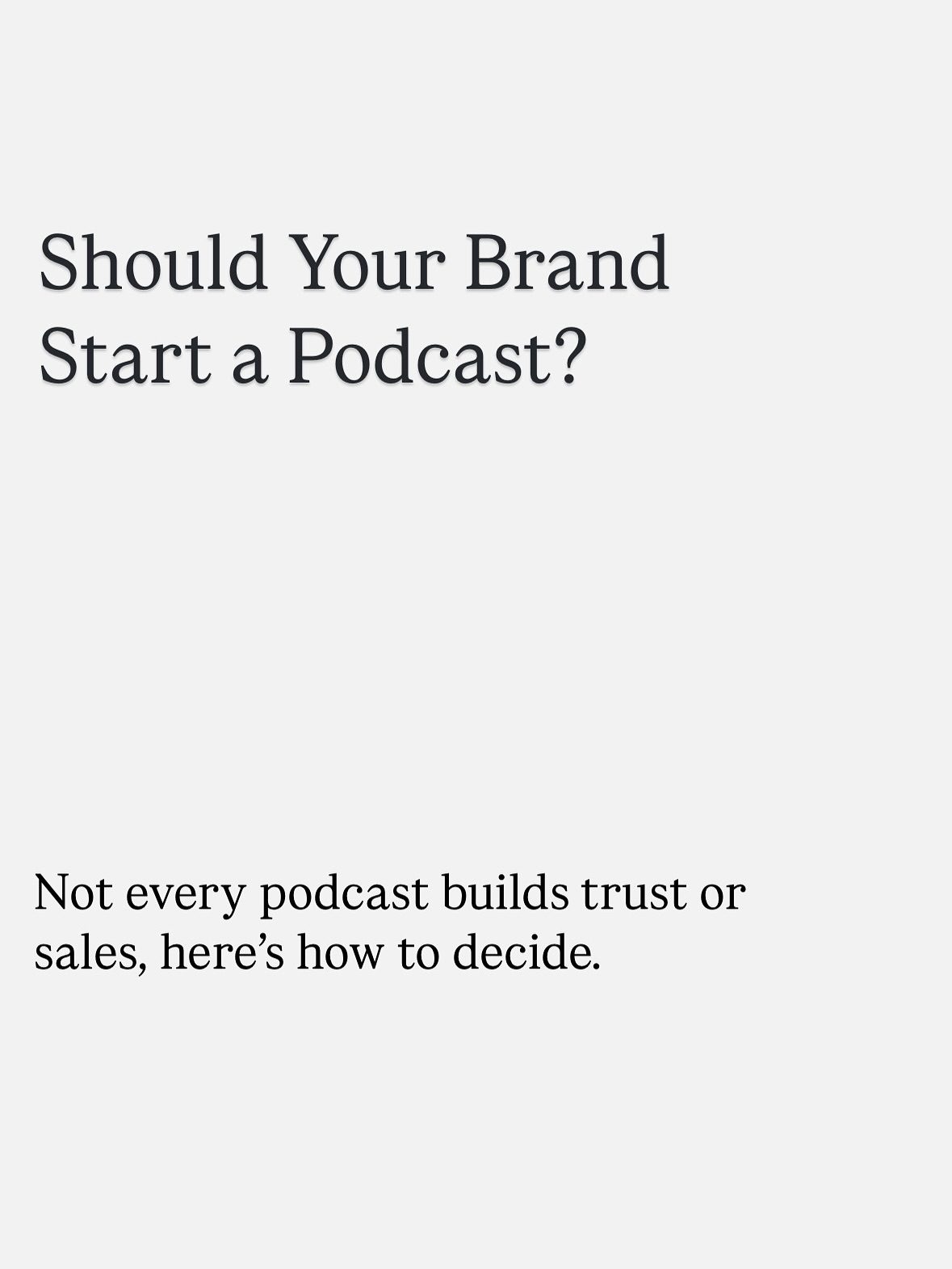 Brand Podcast Checklist: Key Factors to Consider