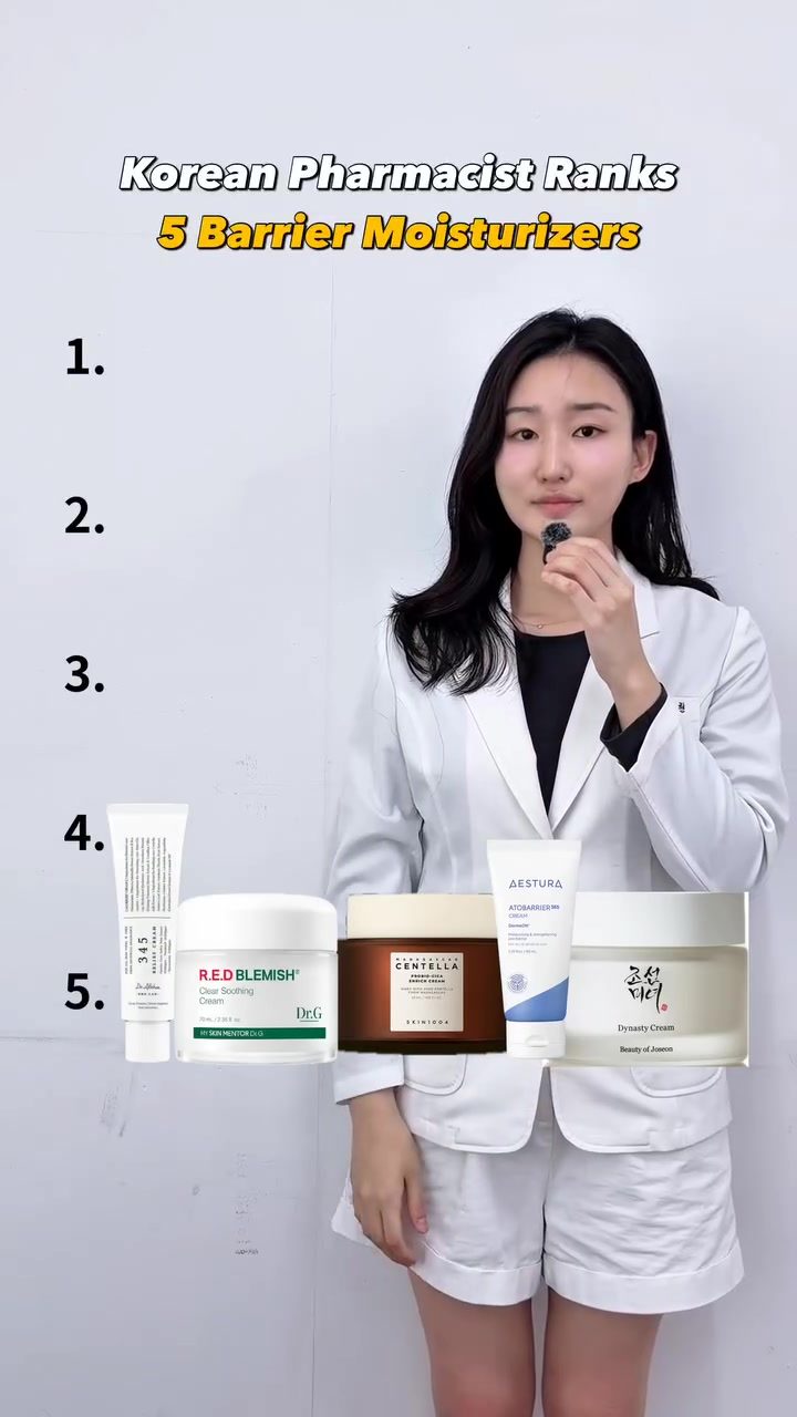 Expert Korean Pharmacist Ranks Five Moisturizers for Barrier Support