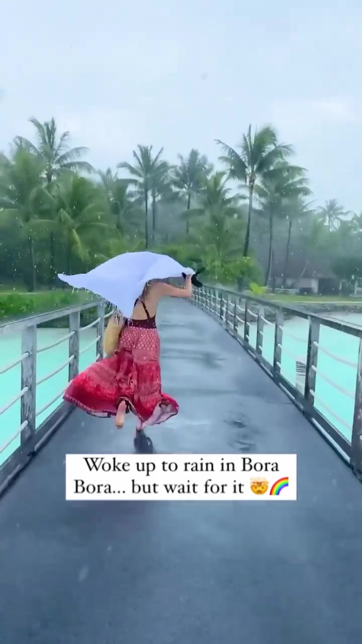 Rainy Day in Bora Bora: Paradise in the Rain