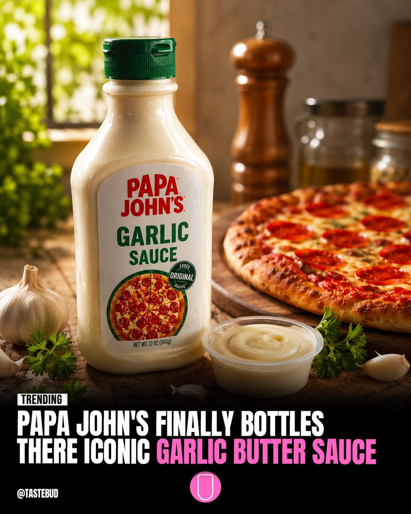 Papa John's Garlic Sauce Now at Retail Stores