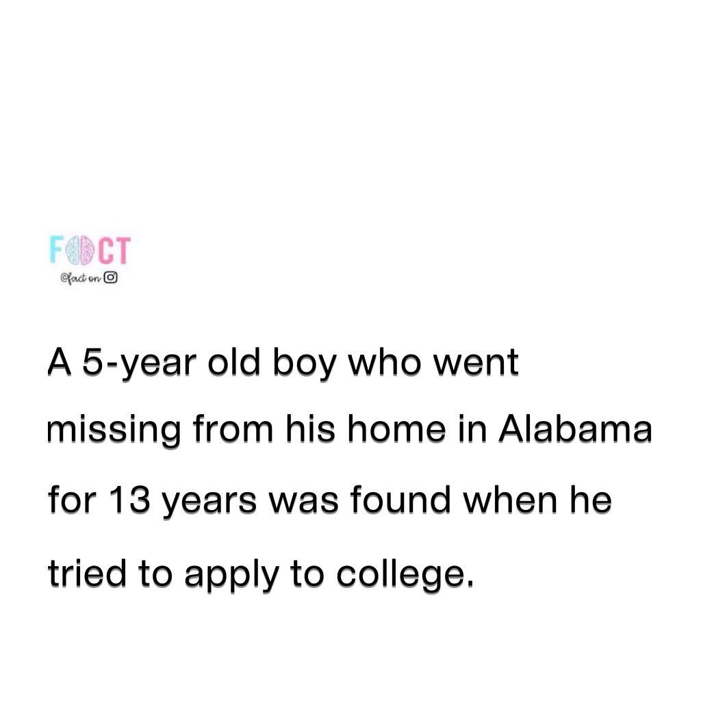 Incredible Alabama Boy: Found After 13 Years