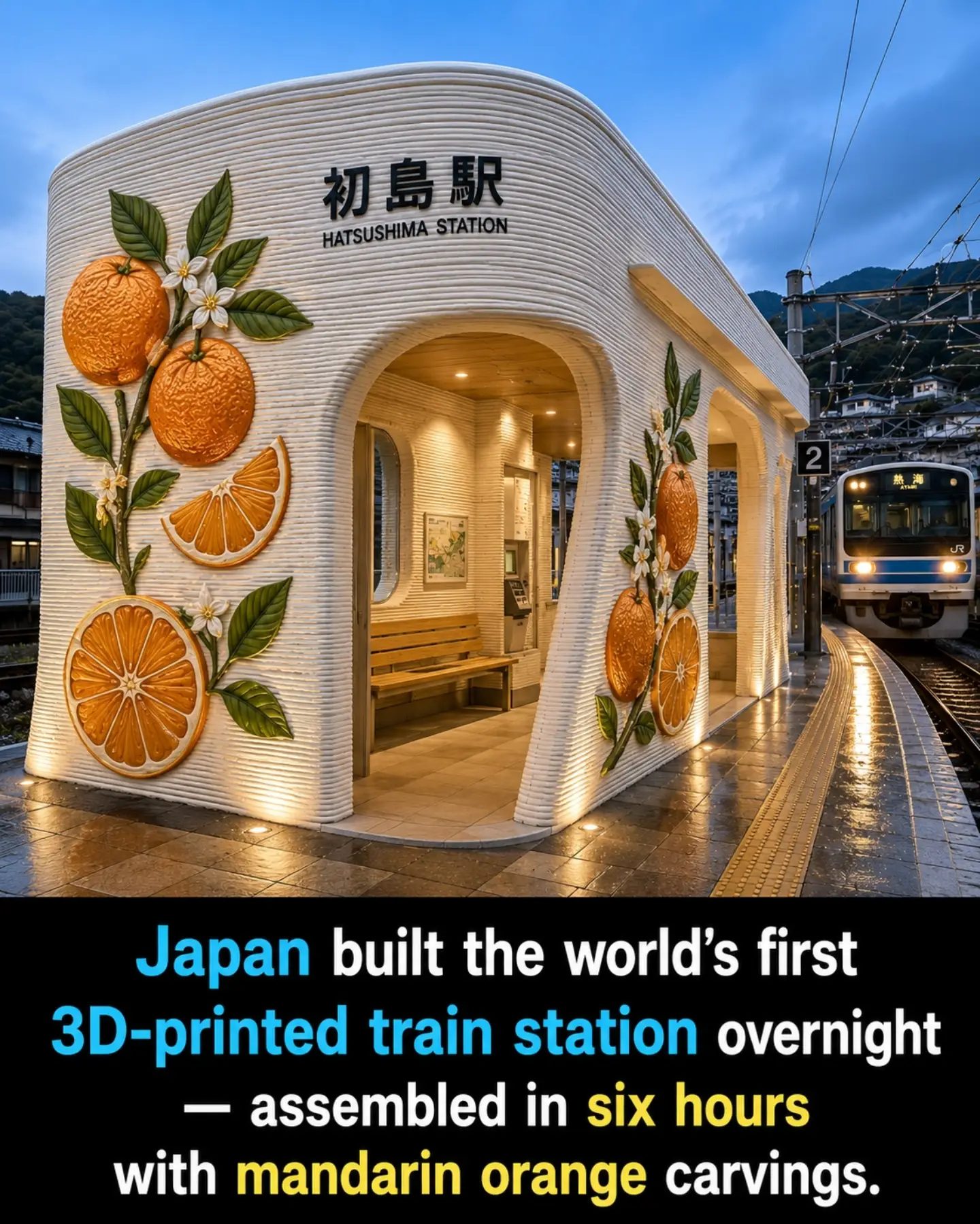 Innovative 3D-Printed Train Station Revolutionizes Design in Japan