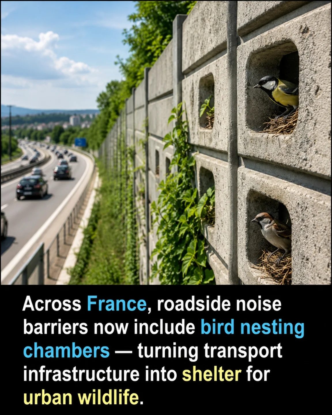 Bird-Friendly Roadside Barriers in France