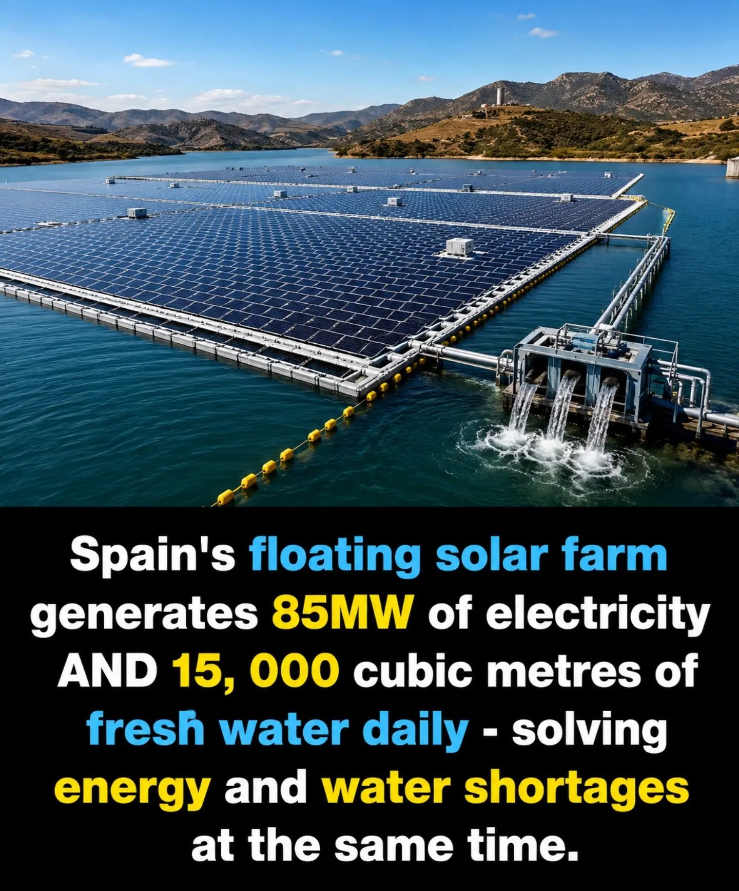 Spain's Floating Solar Farm: Generating Power and Water