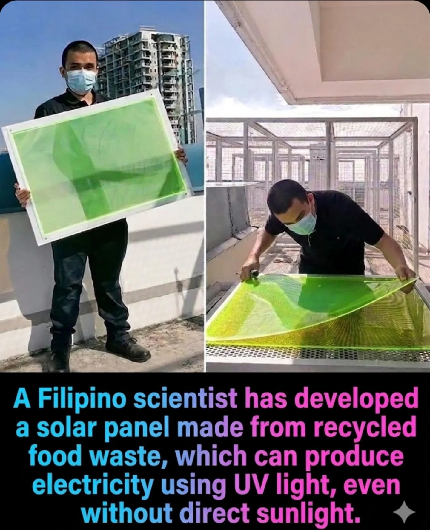 Innovative Filipino Engineer Turns Food Waste into Solar Panels