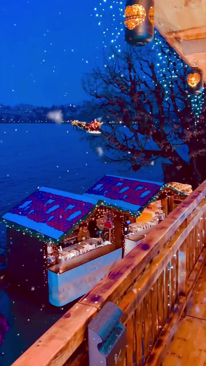 Christmas Market Montreux Switzerland