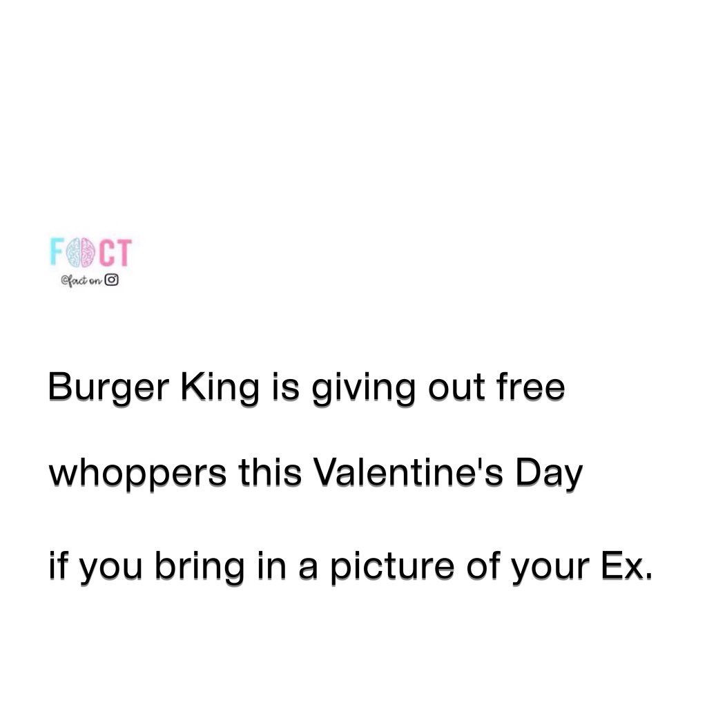 Burger King's Valentine's Day Free Whopper Promotion