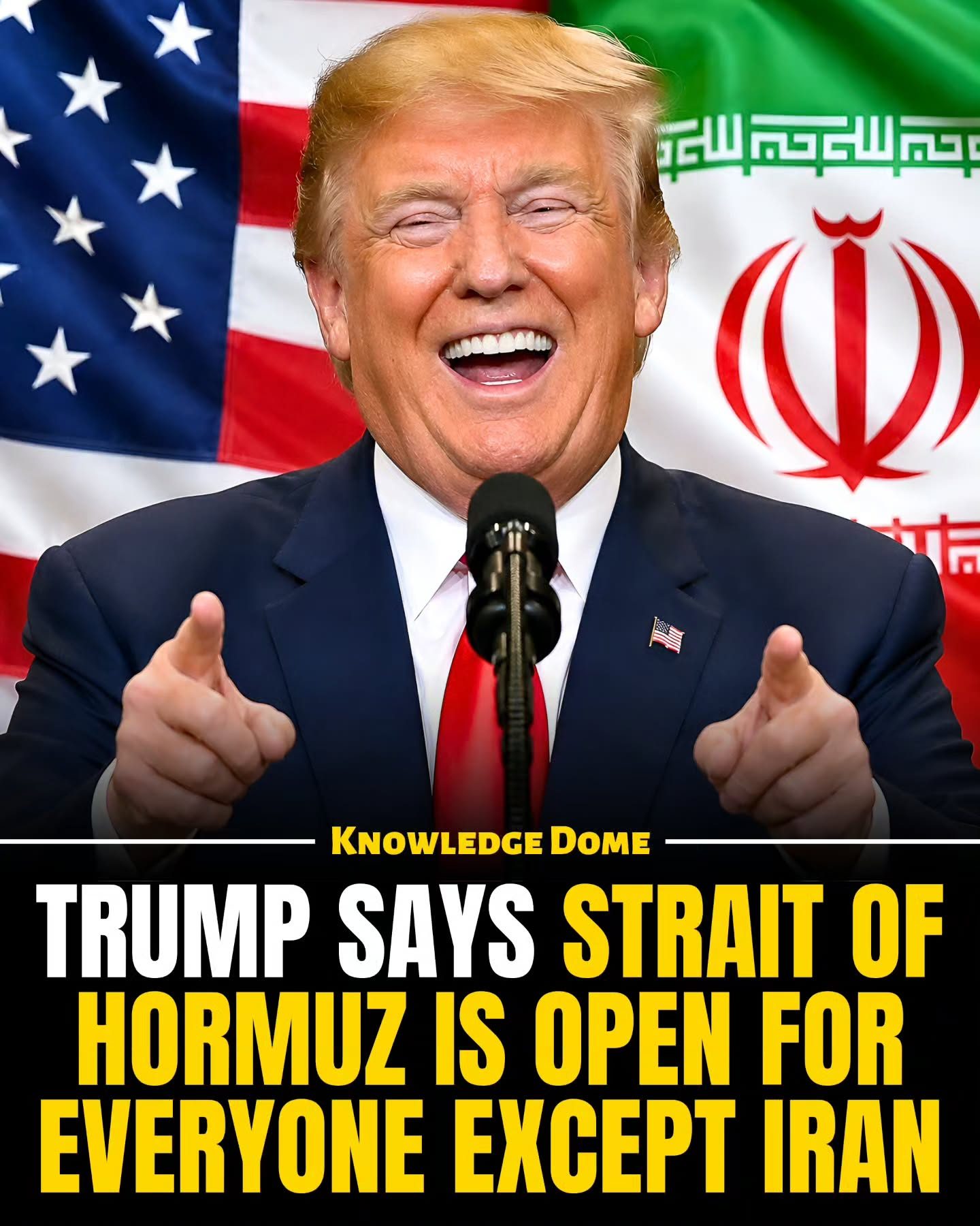 Trump's Statement: Strait of Hormuz Open for World, but Not Iran