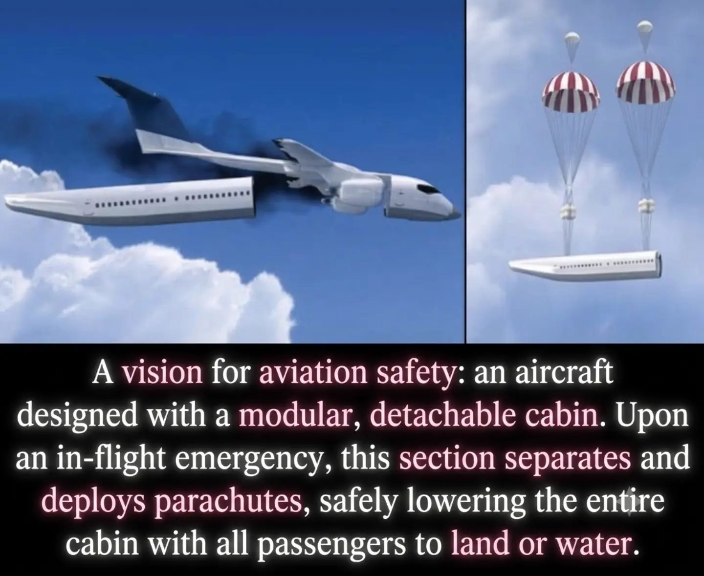 Modular Aircraft Cabin Concept for Emergency Safety