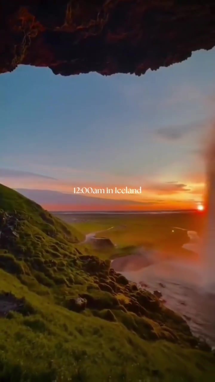 Nighttime Magic at Icelandic Waterfalls