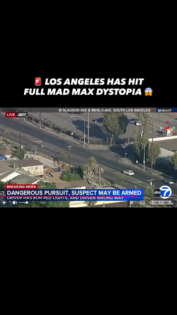 Dramatic Police Chase on Los Angeles Freeways